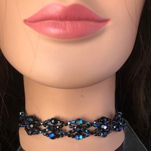 Czech Glass Choker and Earrings